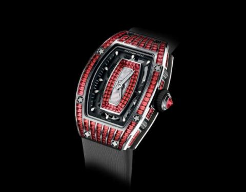 Replica Richard Mille RM 07-01 Automatic Winding Red Gold Diamonds Watch